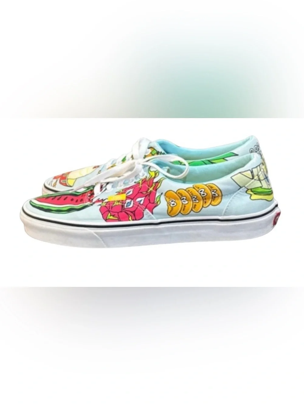 Vans Kids Fruit-Graphic Low-Top Sneakers - White, Green, Red, Yellow, Pink